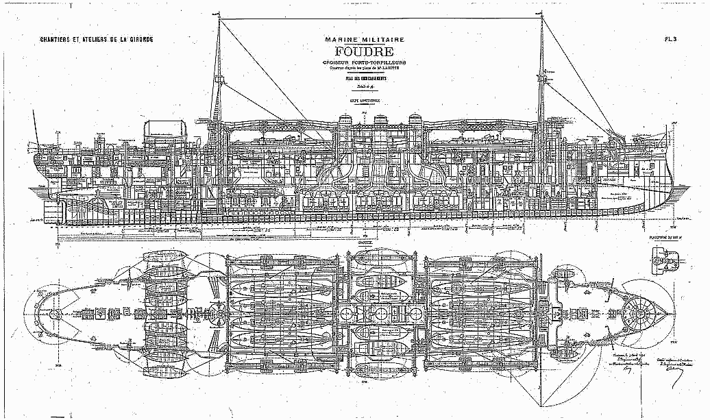 華麗 船デザイン図ship design drawing1938(?!) France その他