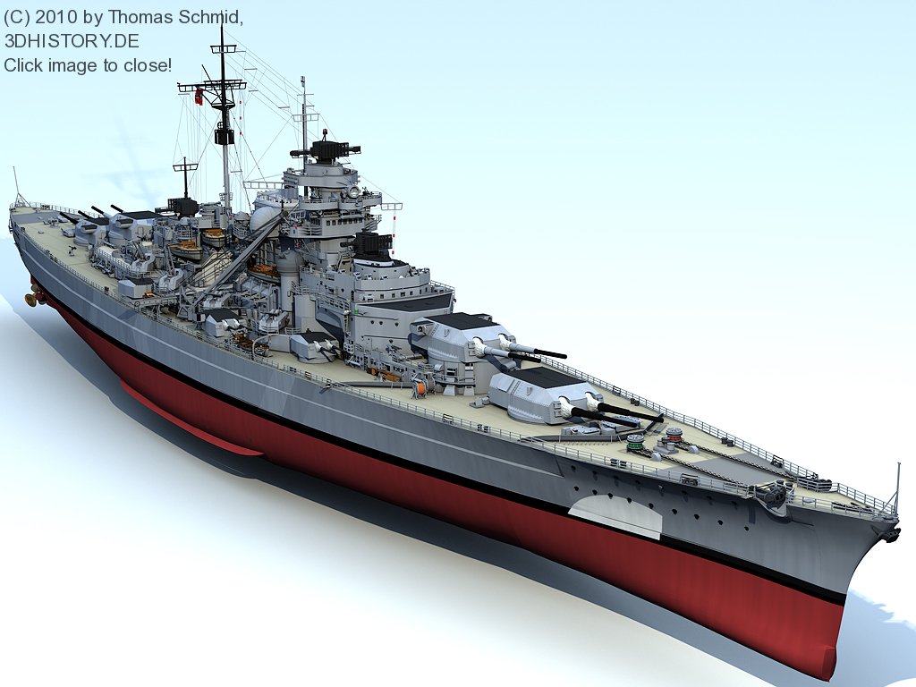 DKM Bismarck | 3DHISTORY.DE