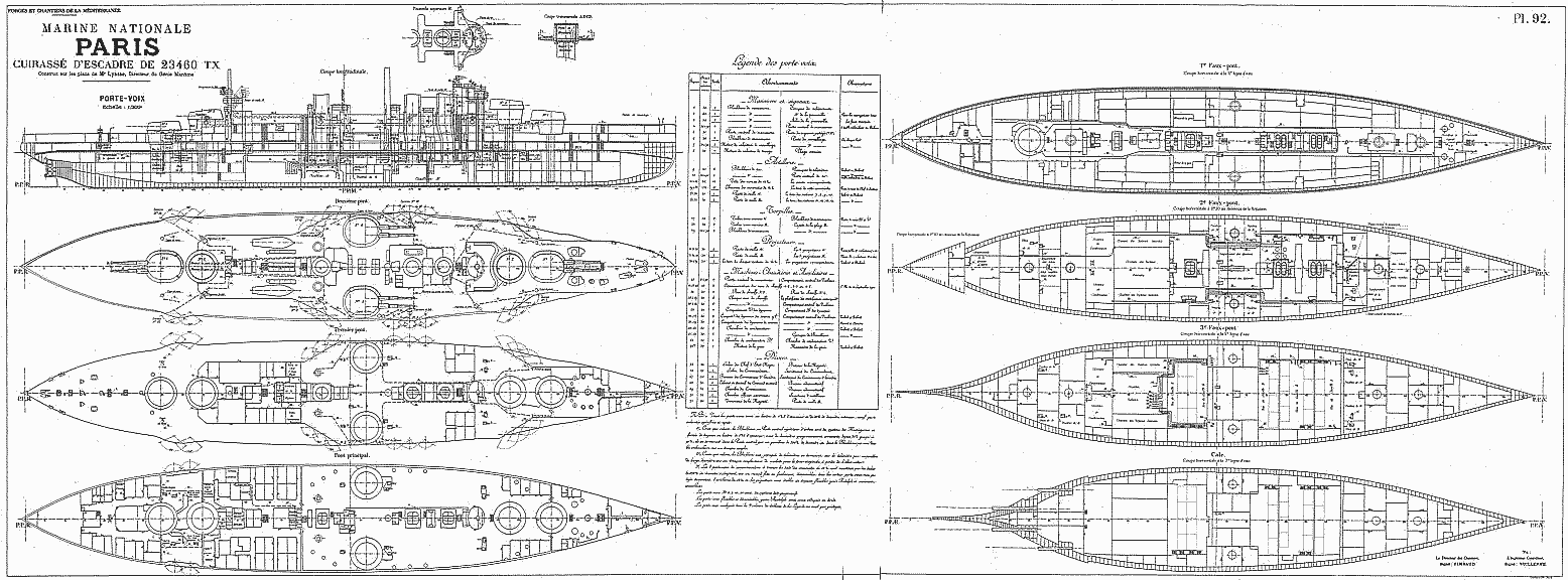 French Submarine Drawings/Plan Sets | 3DHISTORY.DE